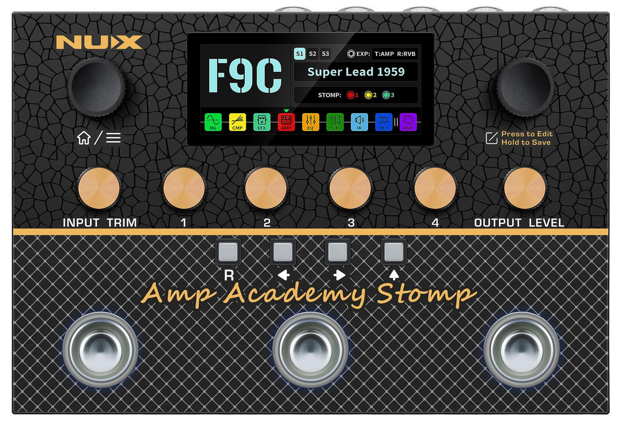 NUX Amp Academy stumcdonaldc NUX Amp Academy Stomp Pedal at Gear4music